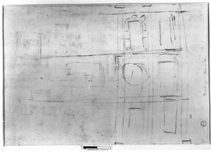 Studie für die Decke der Laurentianischen Bibliothek, 1524